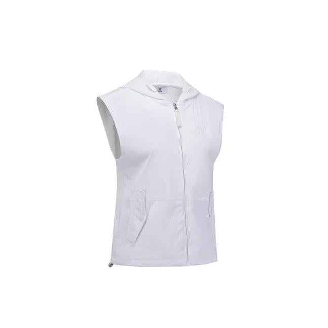 Women's SM Hybrid Hoody Knit Vest - White - The Golf Season | One Stop for Your Golf Shopping!