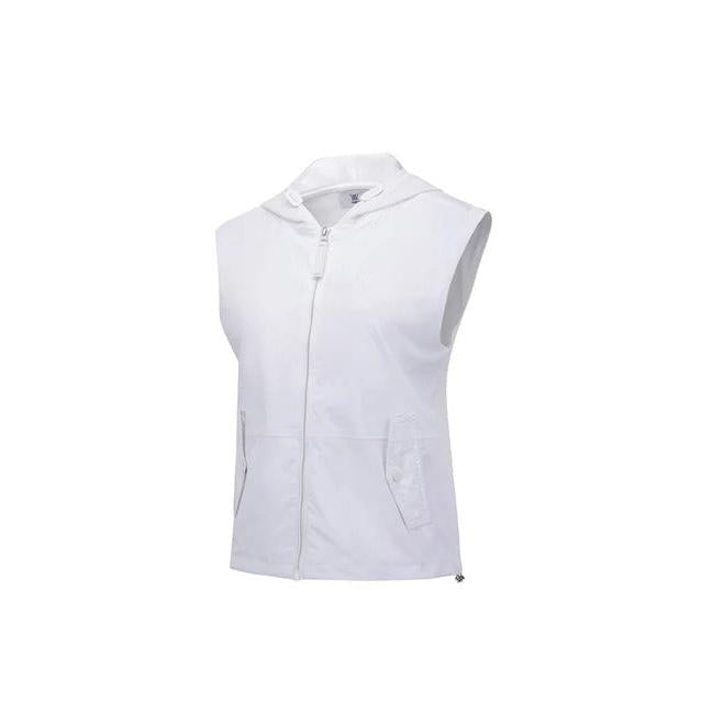 women's sm hybrid hoody knit vest - white - the golf season | one stop for your golf shopping!