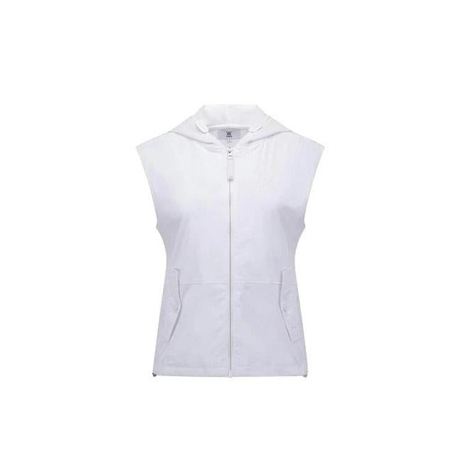 Women's SM Hybrid Hoody Knit Vest - White - The Golf Season | One Stop for Your Golf Shopping!