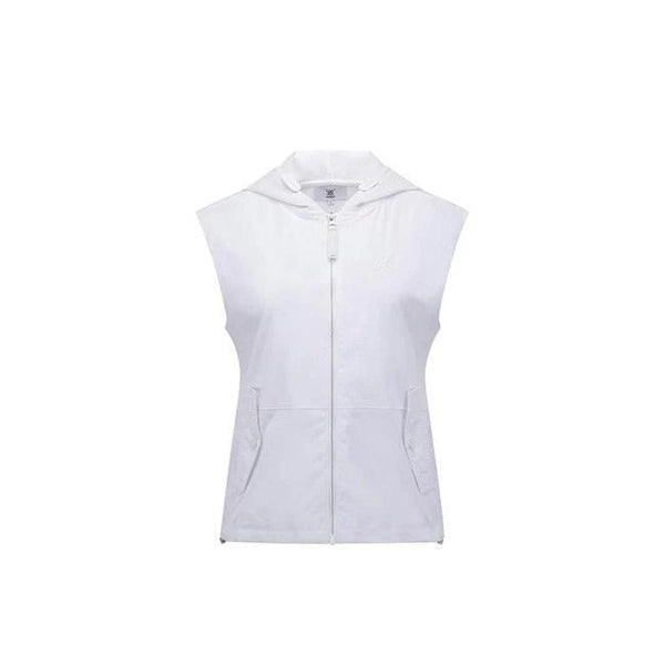 Women's SM Hybrid Hoody Knit Vest - White - The Golf Season | One Stop for Your Golf Shopping!