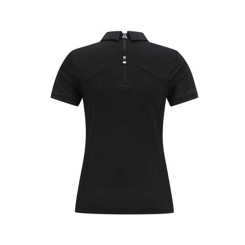 anew women's sm hybrid short t-shirt - black - the golf season | one stop for your golf shopping!