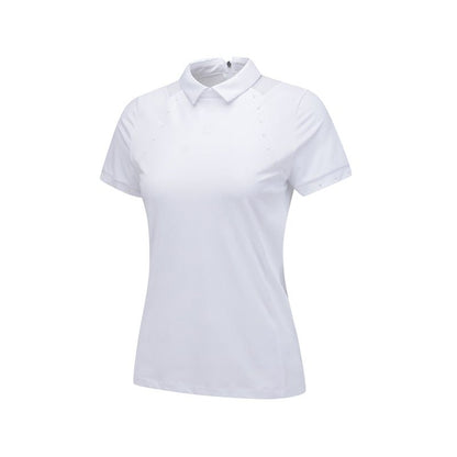 ANEW Women's SM Hybrid Short T-Shirt - White - The Golf Season | One Stop for Your Golf Shopping!