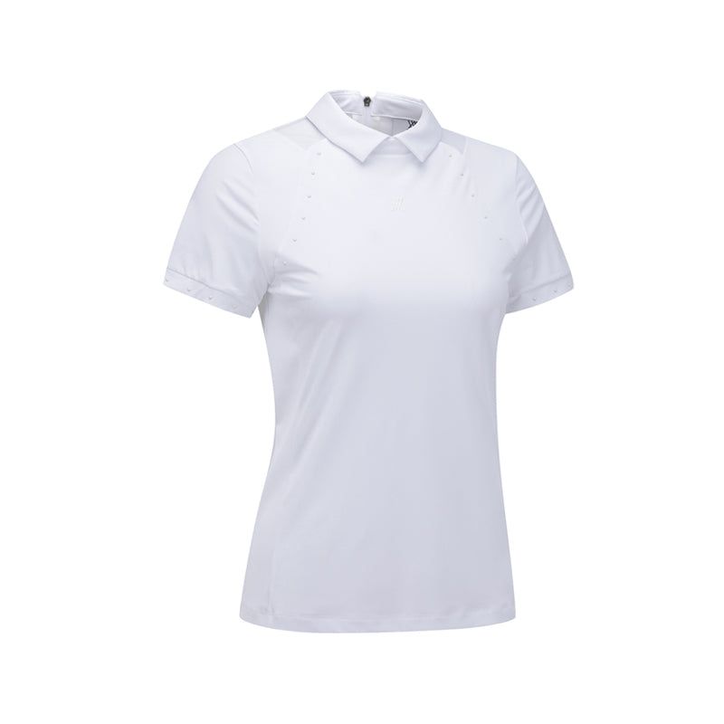 anew women's sm hybrid short t-shirt - white - the golf season | one stop for your golf shopping!