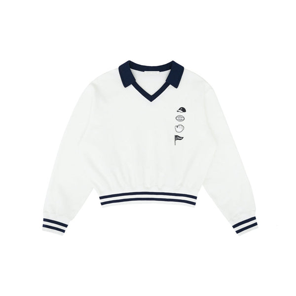 Piv'vee Sports Emoji V Neck Sweatshirt - The Golf Season | One Stop for Your Golf Shopping!