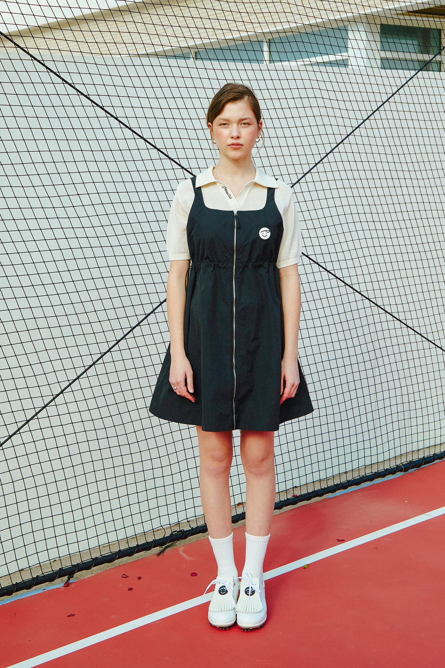 piv'vee club open collar knit top - the golf season | one stop for your golf shopping!