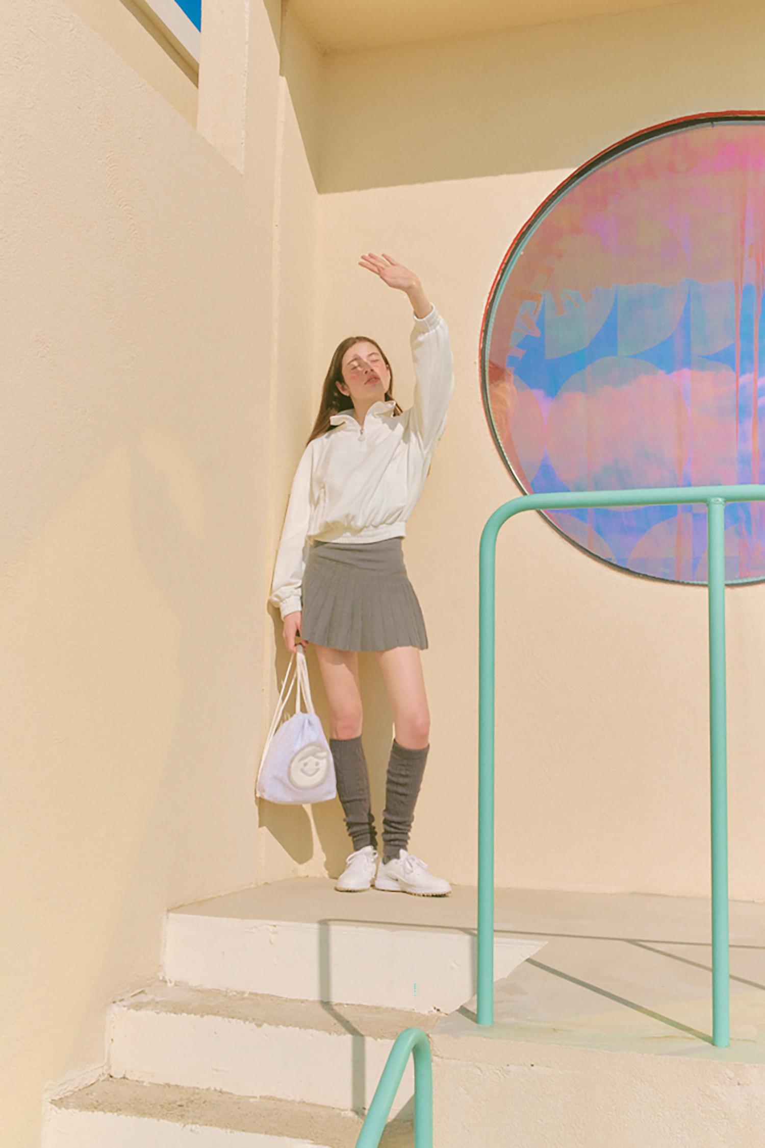 Piv'vee Fabric mixed anorak - The Golf Season | One Stop for Your Golf Shopping!