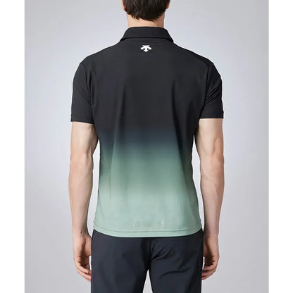 Descente-DESCENTE GOLF Xander Tour Men's Solotex Pique Print Shirt-The Golf Season Shop | One Stop for Your Golf Shopping!