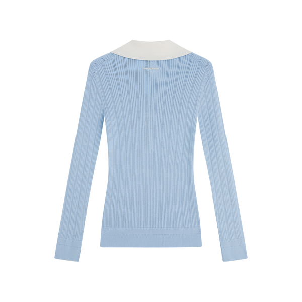 Head Golf Long Sleeve Pointelle Knit Polo|Women