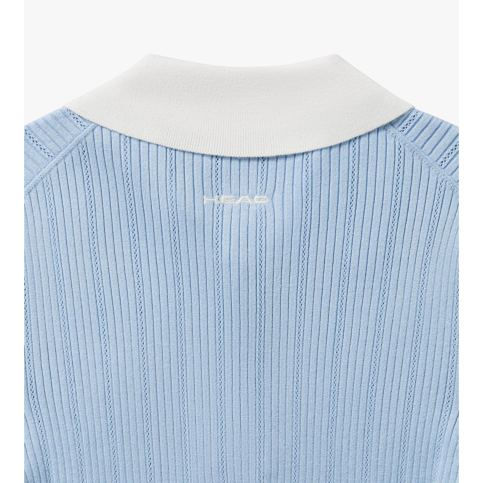 Head Golf Long Sleeve Pointelle Knit Polo|Women