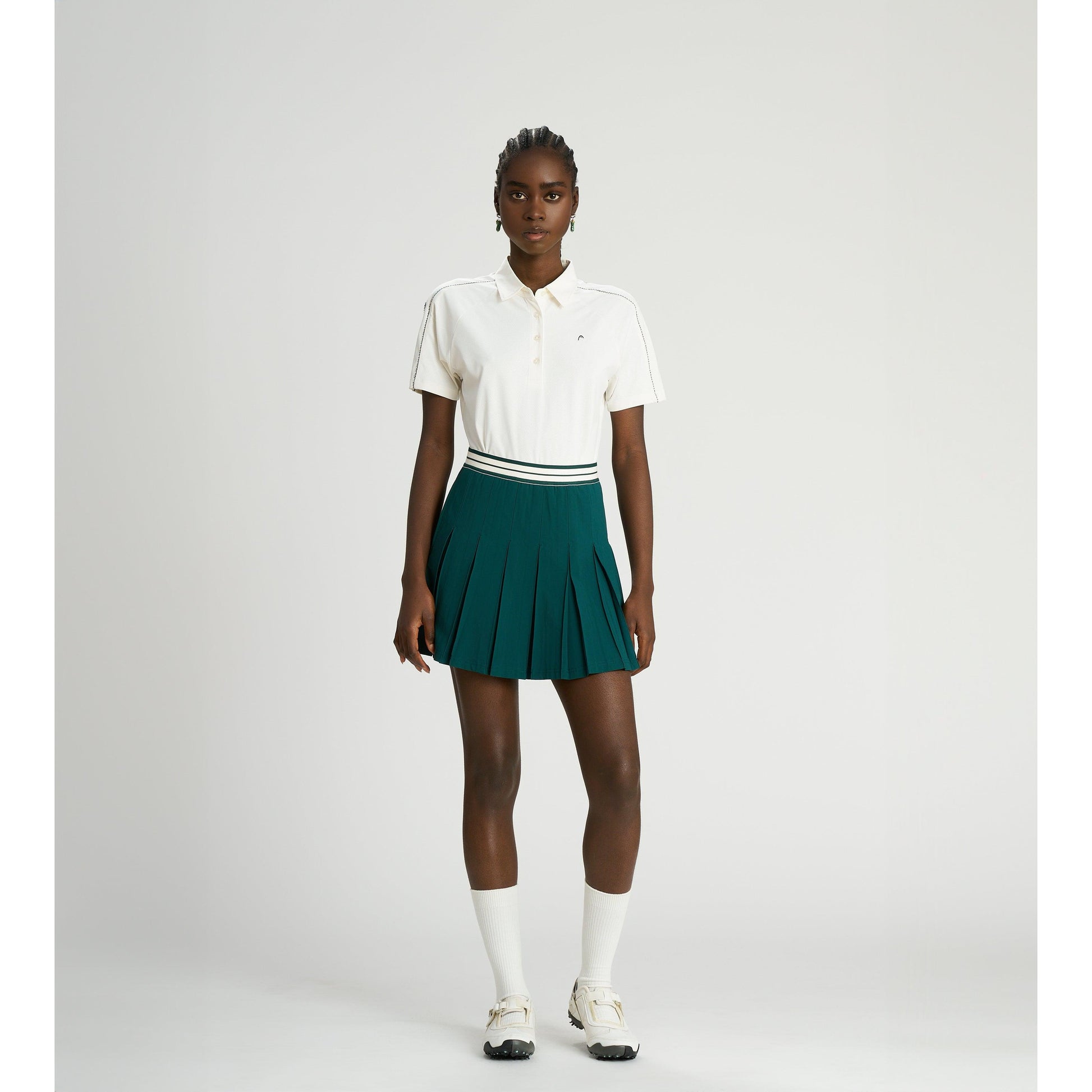 Head Golf Box Pleat Skirt|Women