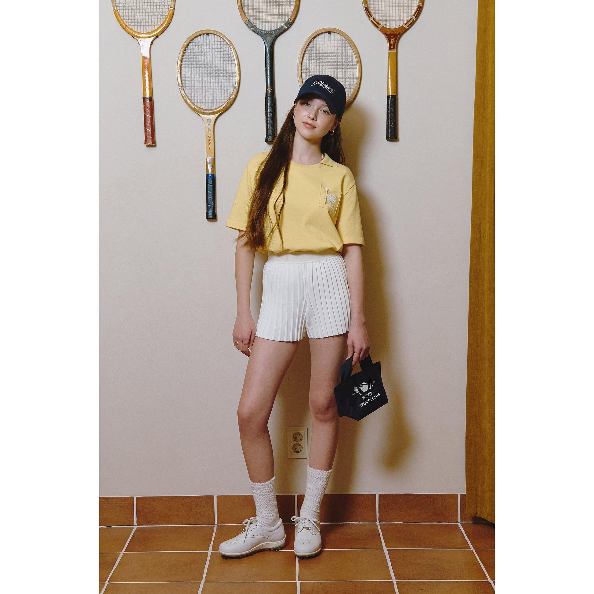 Piv'vee Caddi'vee Tee Holder Collar T-shirt - The Golf Season | One Stop for Your Golf Shopping!