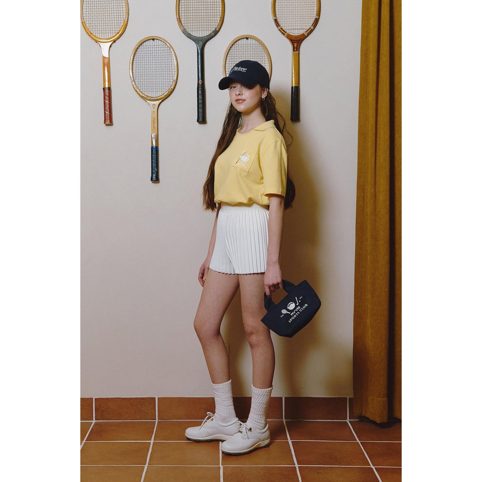 Piv'vee Caddi'vee Tee Holder Collar T-shirt - The Golf Season | One Stop for Your Golf Shopping!