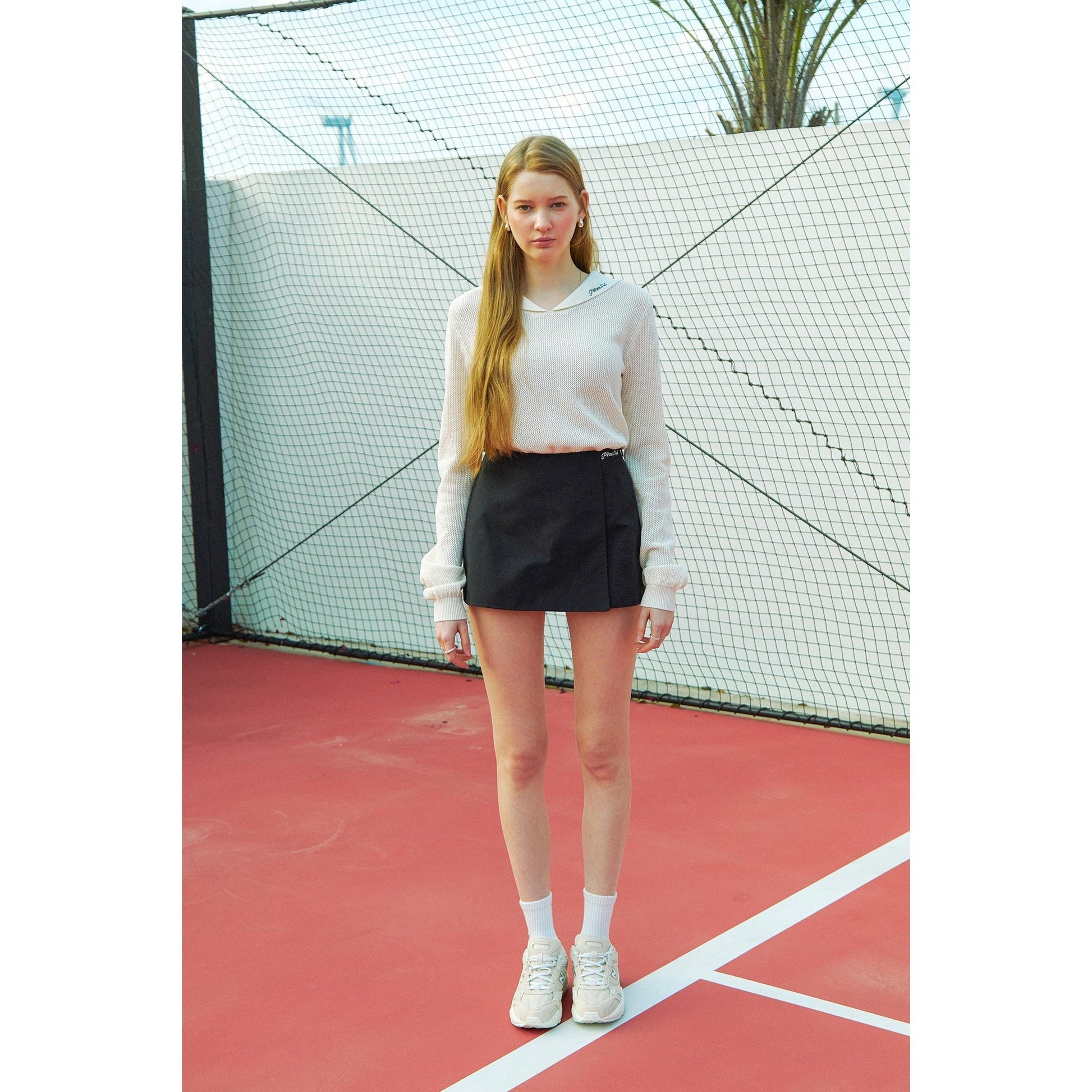 Piv'vee Club Sailor Collar Knit Top - The Golf Season | One Stop for Your Golf Shopping!