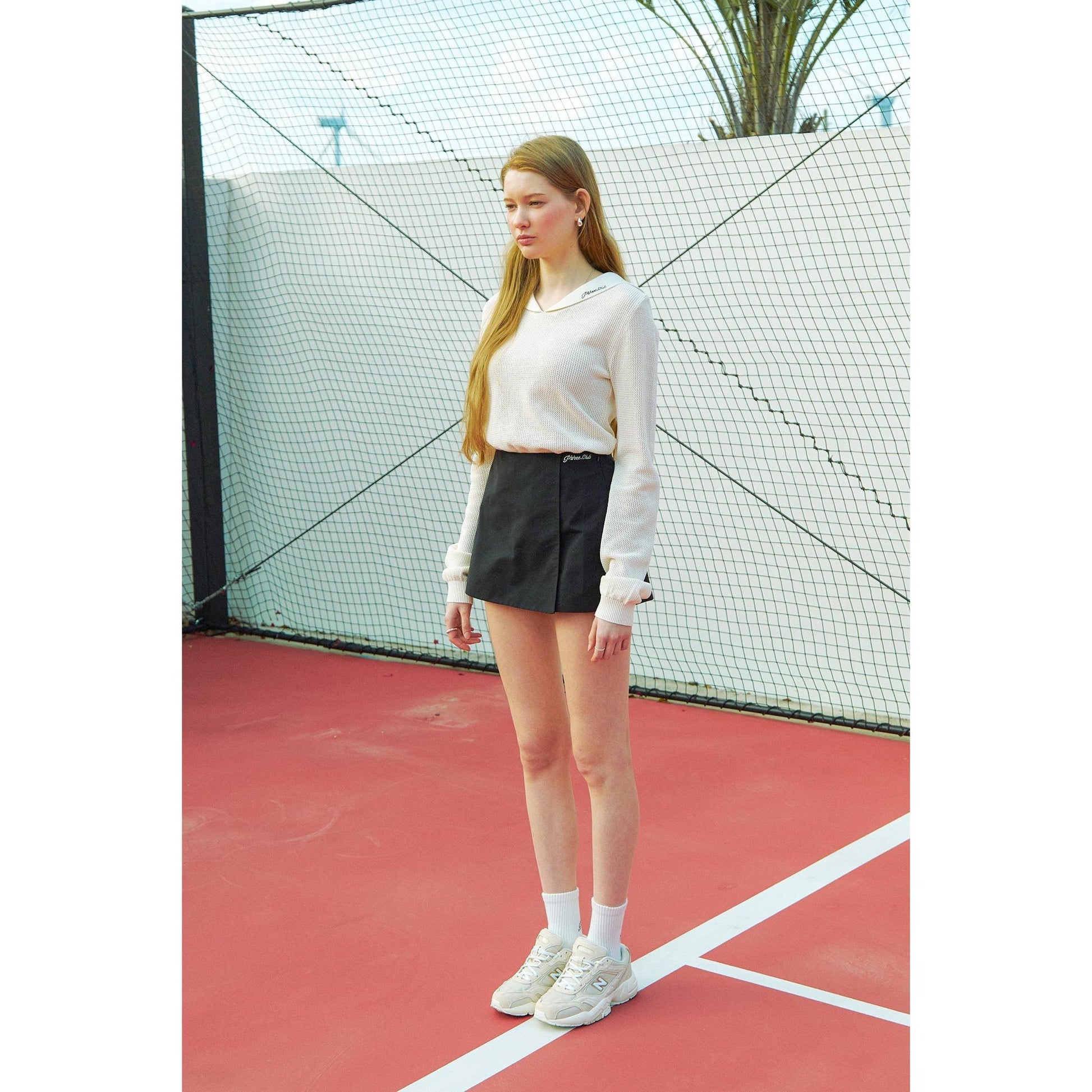 Piv'vee Club Sailor Collar Knit Top - The Golf Season | One Stop for Your Golf Shopping!