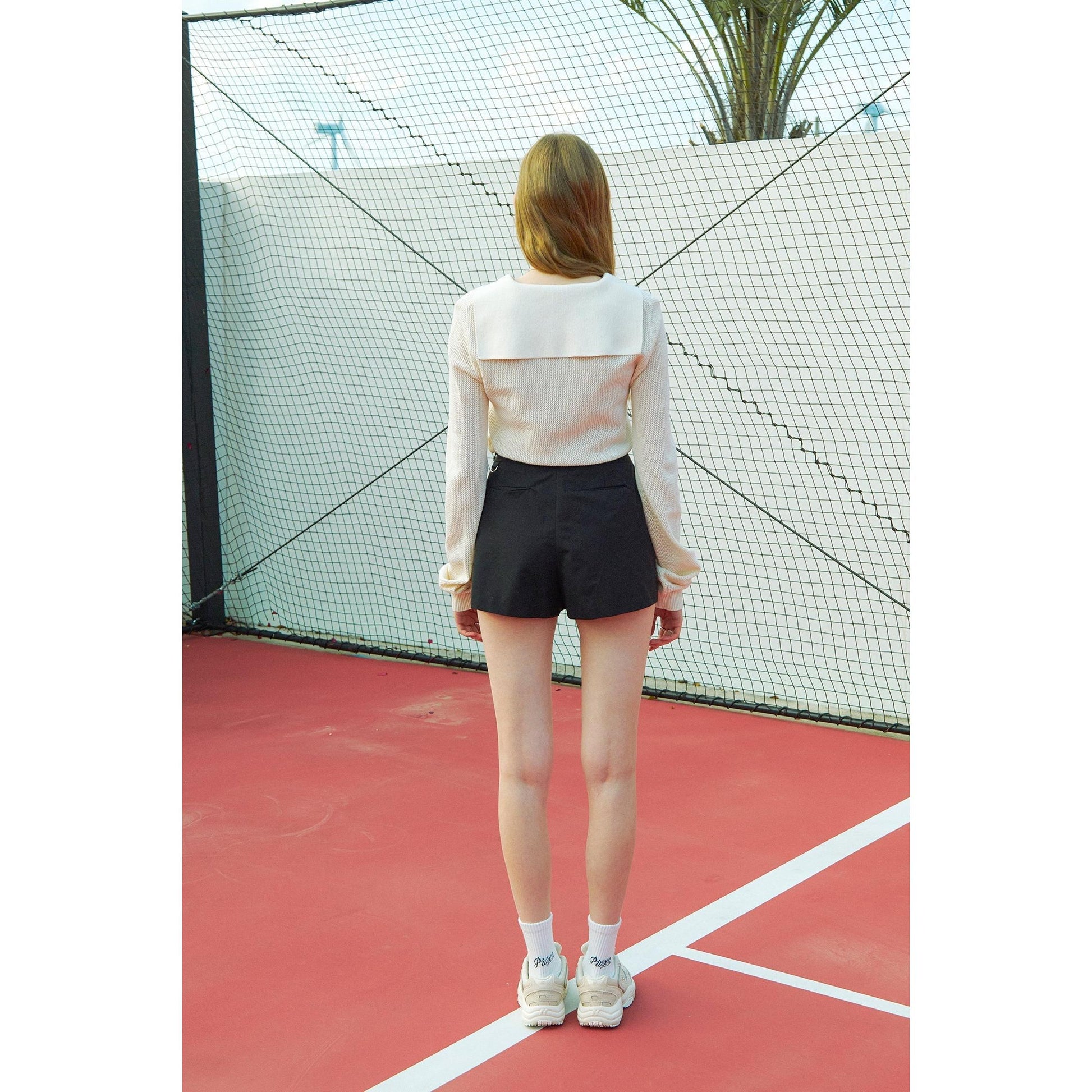 Piv'vee Club Sailor Collar Knit Top - The Golf Season | One Stop for Your Golf Shopping!