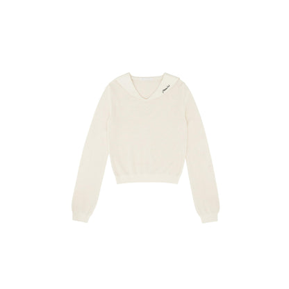 Piv'vee Club Sailor Collar Knit Top - The Golf Season | One Stop for Your Golf Shopping!