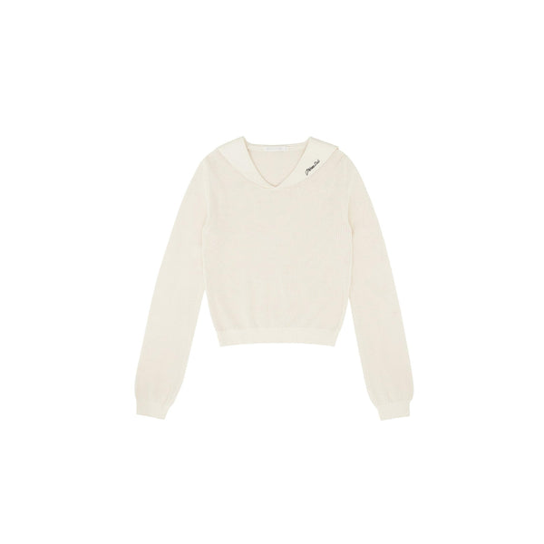 Piv'vee Club Sailor Collar Knit Top - The Golf Season | One Stop for Your Golf Shopping!
