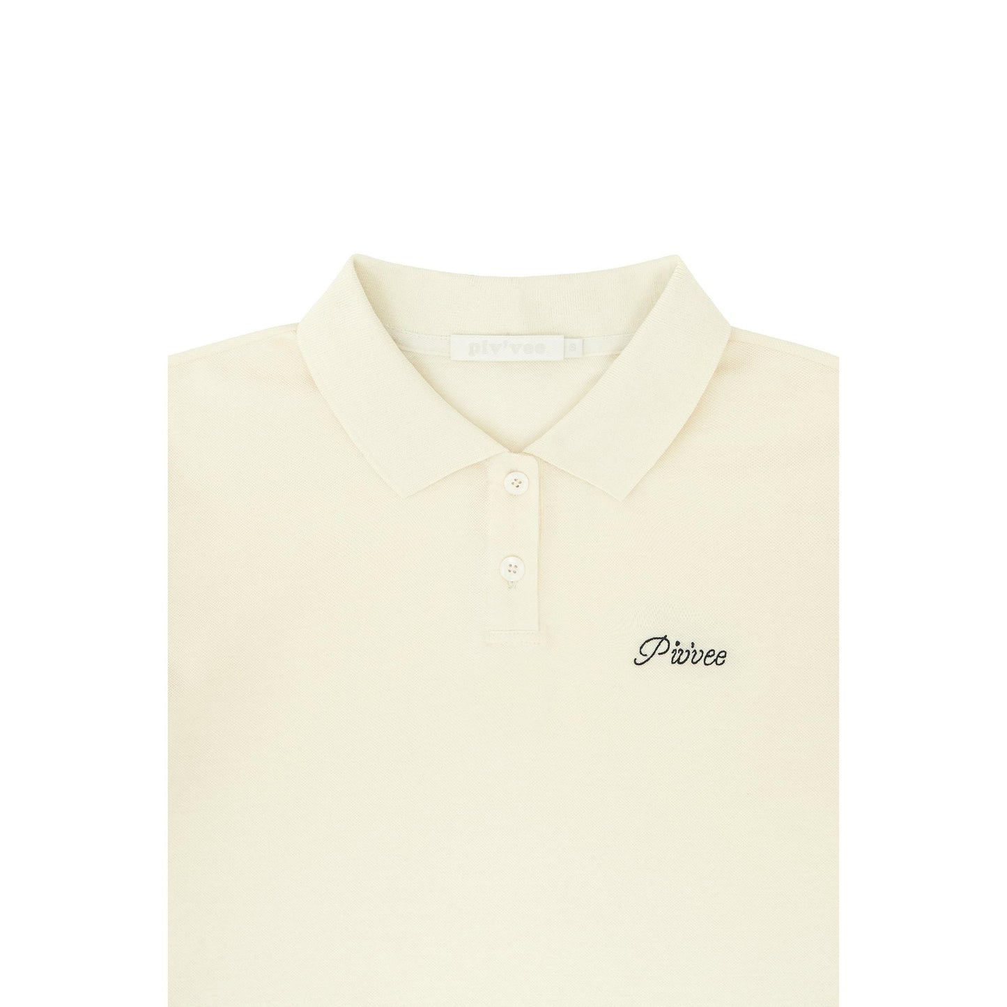 piv'vee lettering crop pk shirt - the golf season | one stop for your golf shopping!
