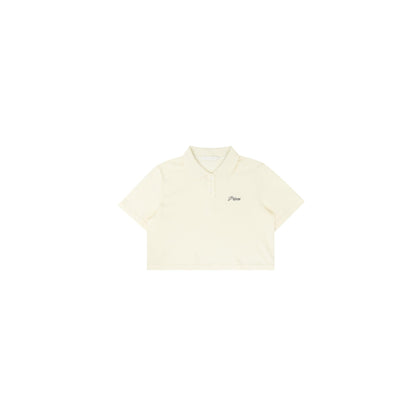 Piv'vee Lettering Crop PK Shirt - The Golf Season | One Stop for Your Golf Shopping!