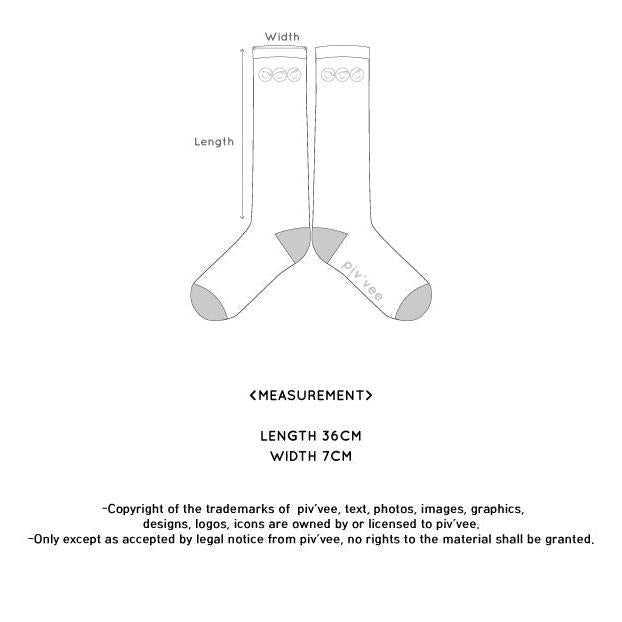 piv'vee mince knee socks - the golf season | one stop for your golf shopping!