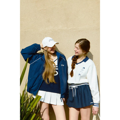 Piv'vee Pinstripe Drawstring Mini Skirt - The Golf Season | One Stop for Your Golf Shopping!