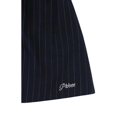 Piv'vee Pinstripe Drawstring Mini Skirt - The Golf Season | One Stop for Your Golf Shopping!