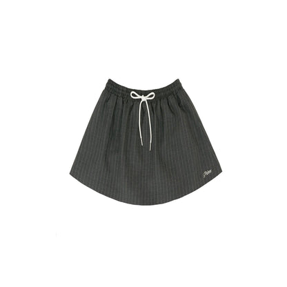 Piv'vee Pinstripe Drawstring Mini Skirt - The Golf Season | One Stop for Your Golf Shopping!