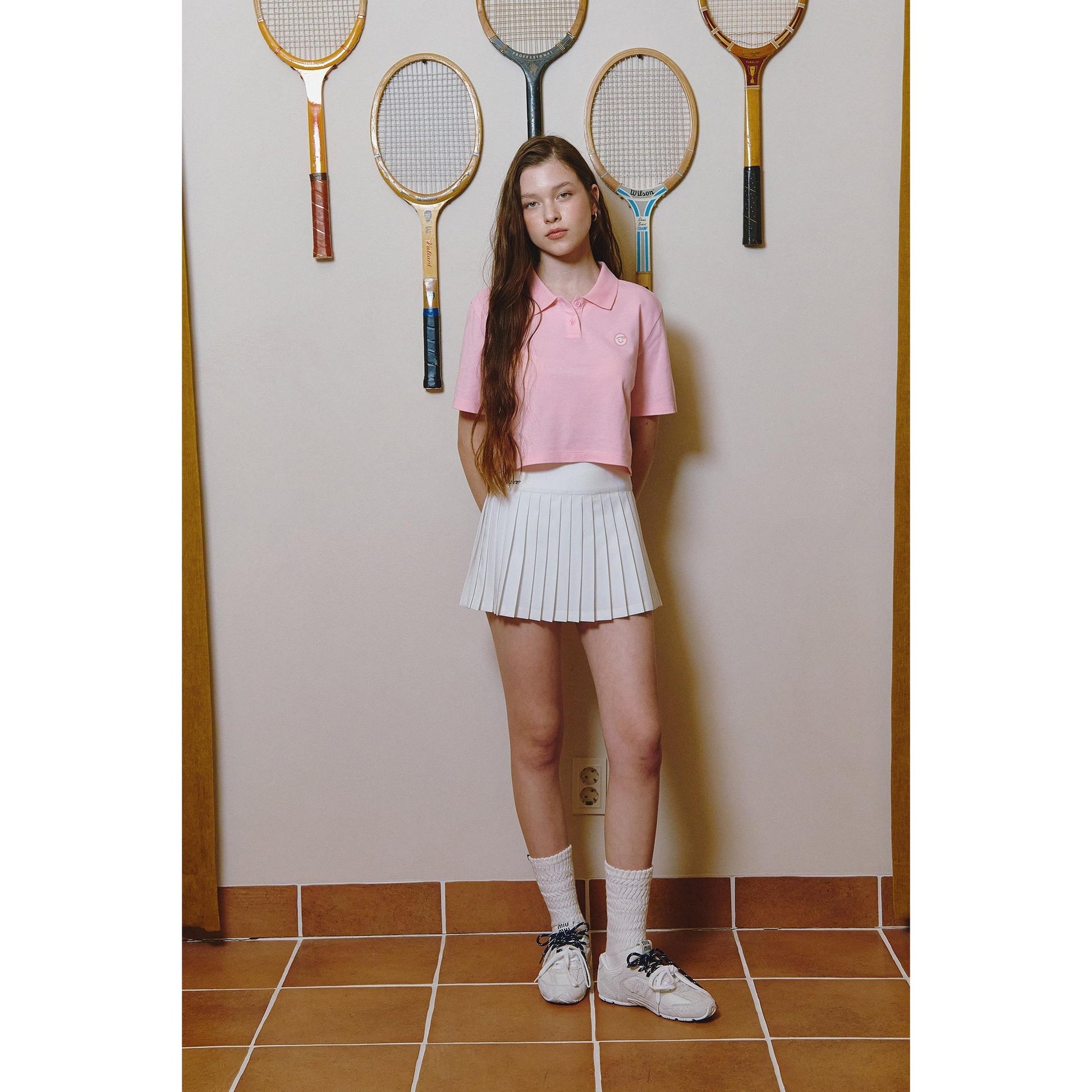 Piv'vee Smiley Crop PK Shirt - The Golf Season | One Stop for Your Golf Shopping!
