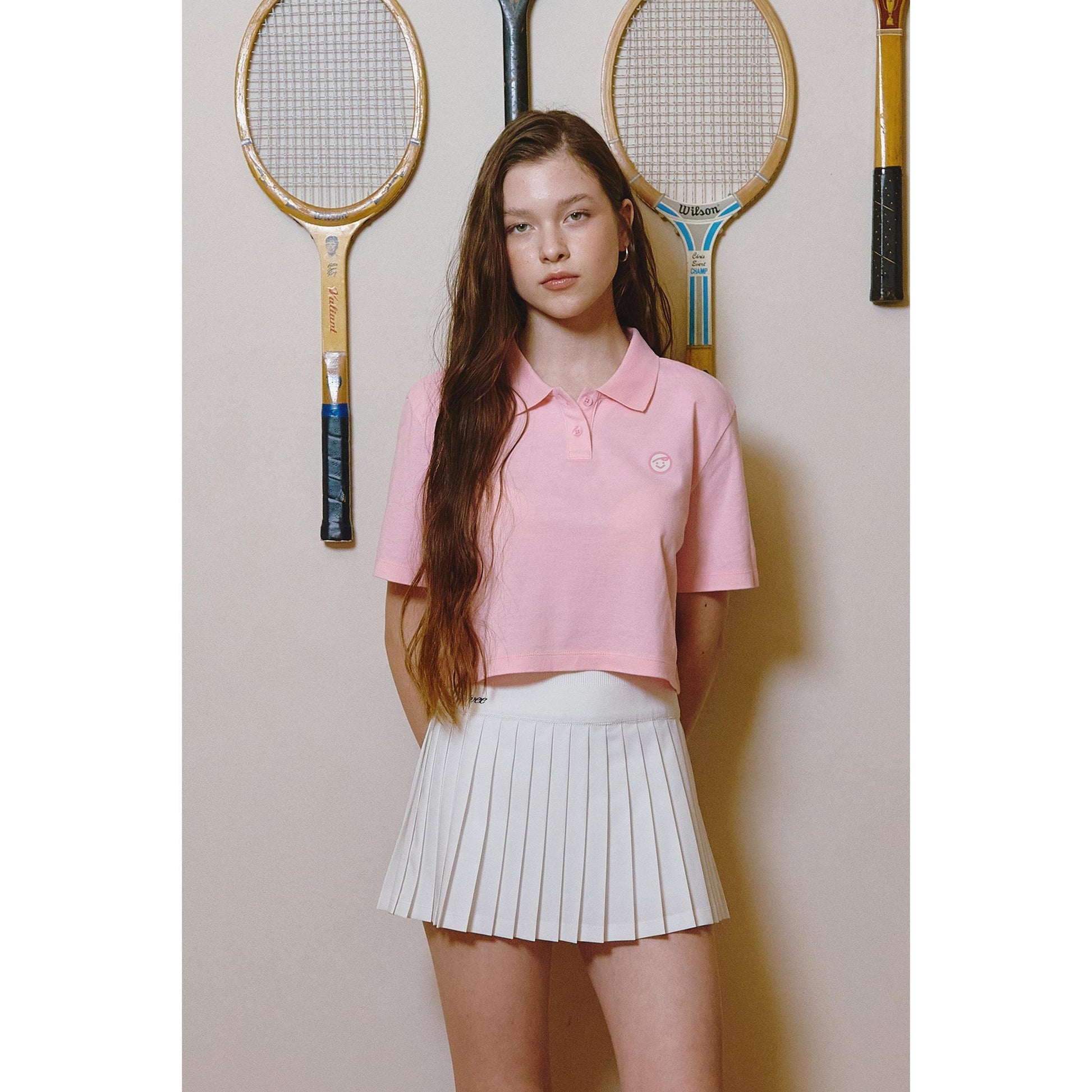 Piv'vee Smiley Crop PK Shirt - The Golf Season | One Stop for Your Golf Shopping!