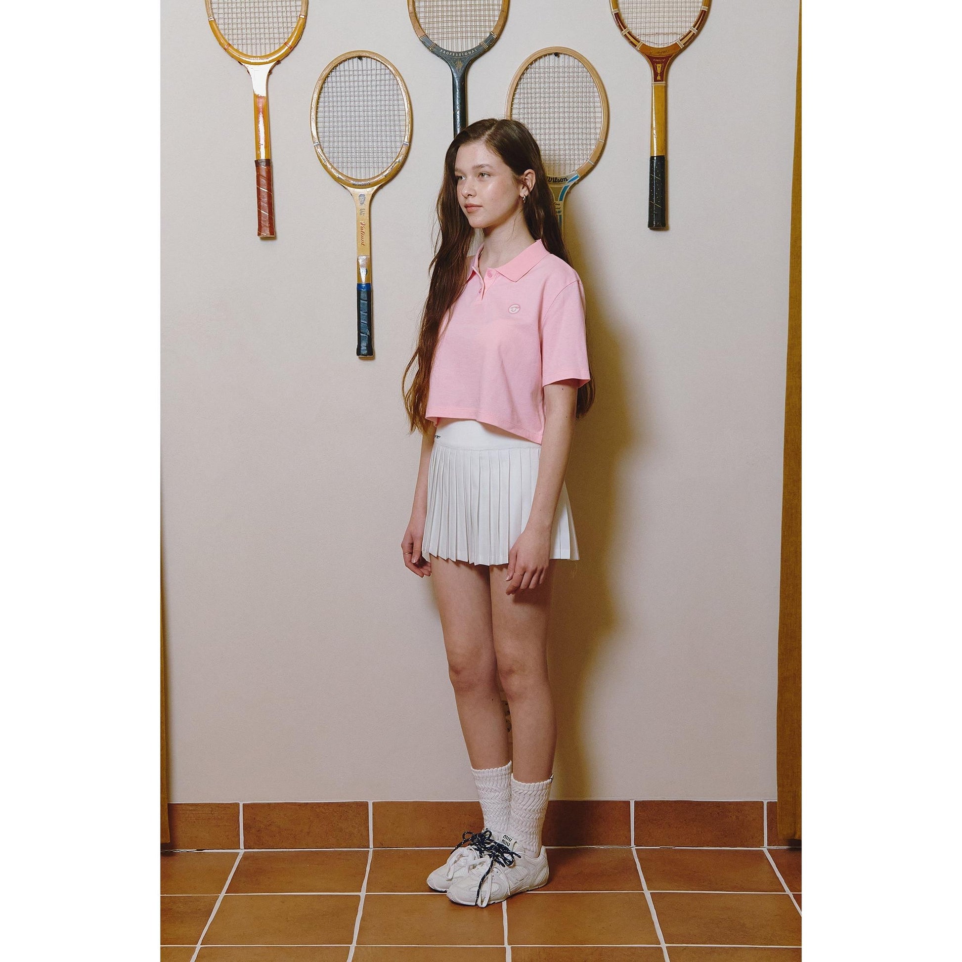 Piv'vee Smiley Crop PK Shirt - The Golf Season | One Stop for Your Golf Shopping!