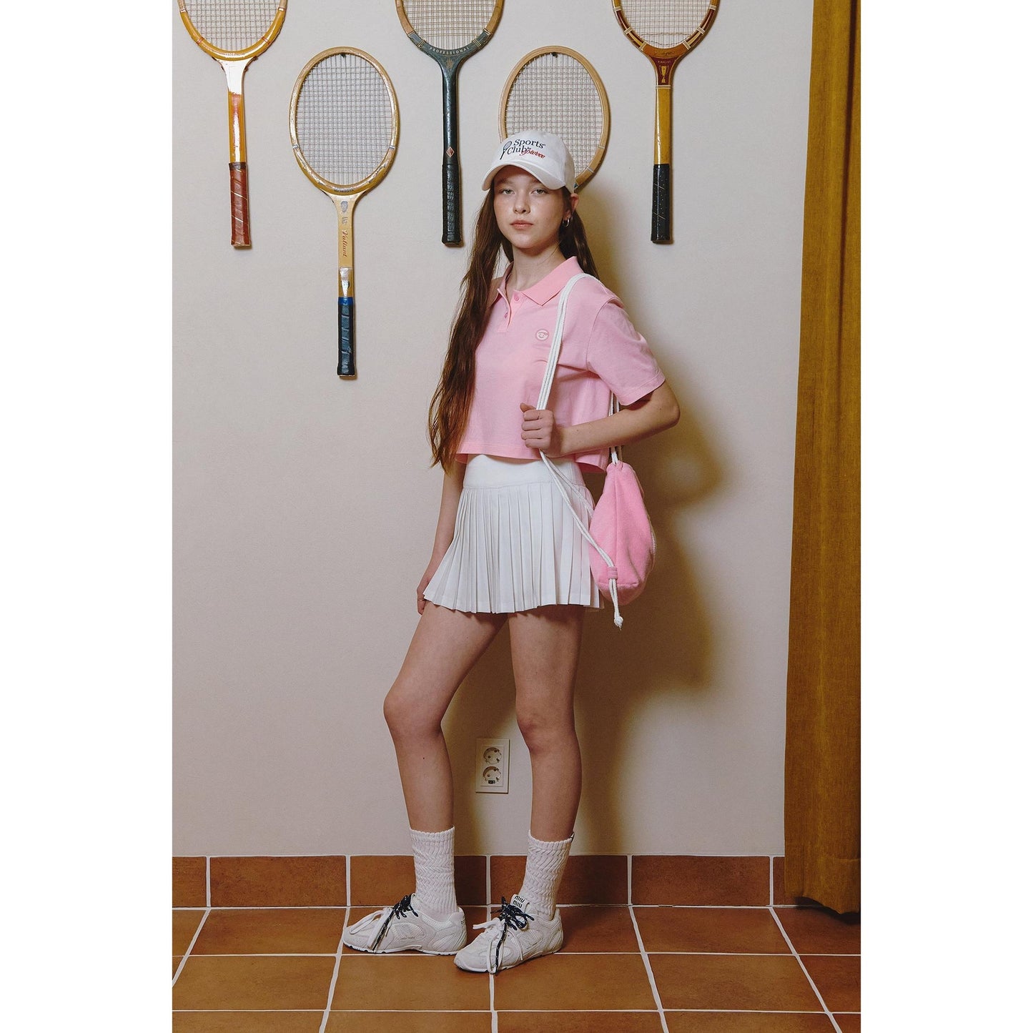 piv'vee smiley crop pk shirt - the golf season | one stop for your golf shopping!