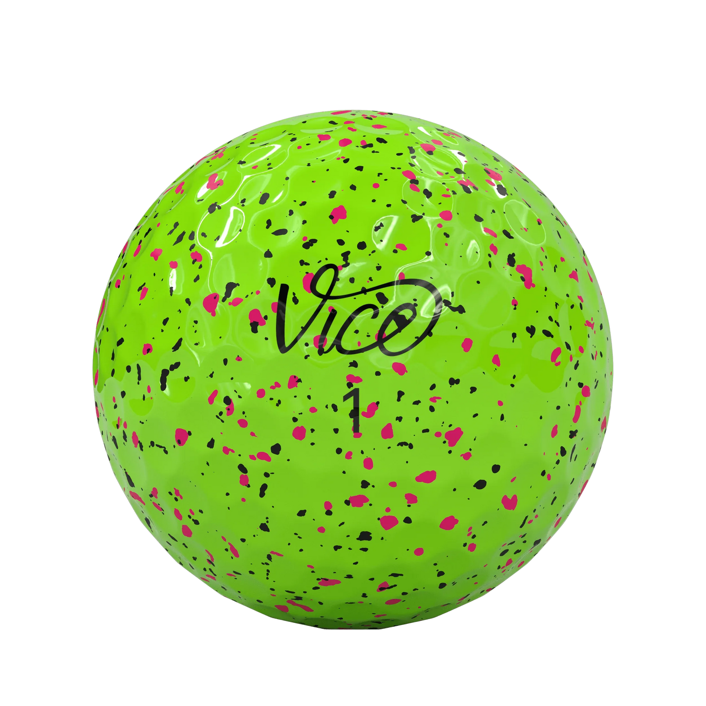 vice-vice pro air lime drip pink/black golf ball-the golf season shop | one stop for your golf shopping!