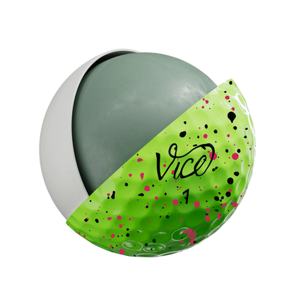 Vice-VICE PRO AIR LIME DRIP PINK/BLACK GOLF BALL-The Golf Season Shop | One Stop for Your Golf Shopping!