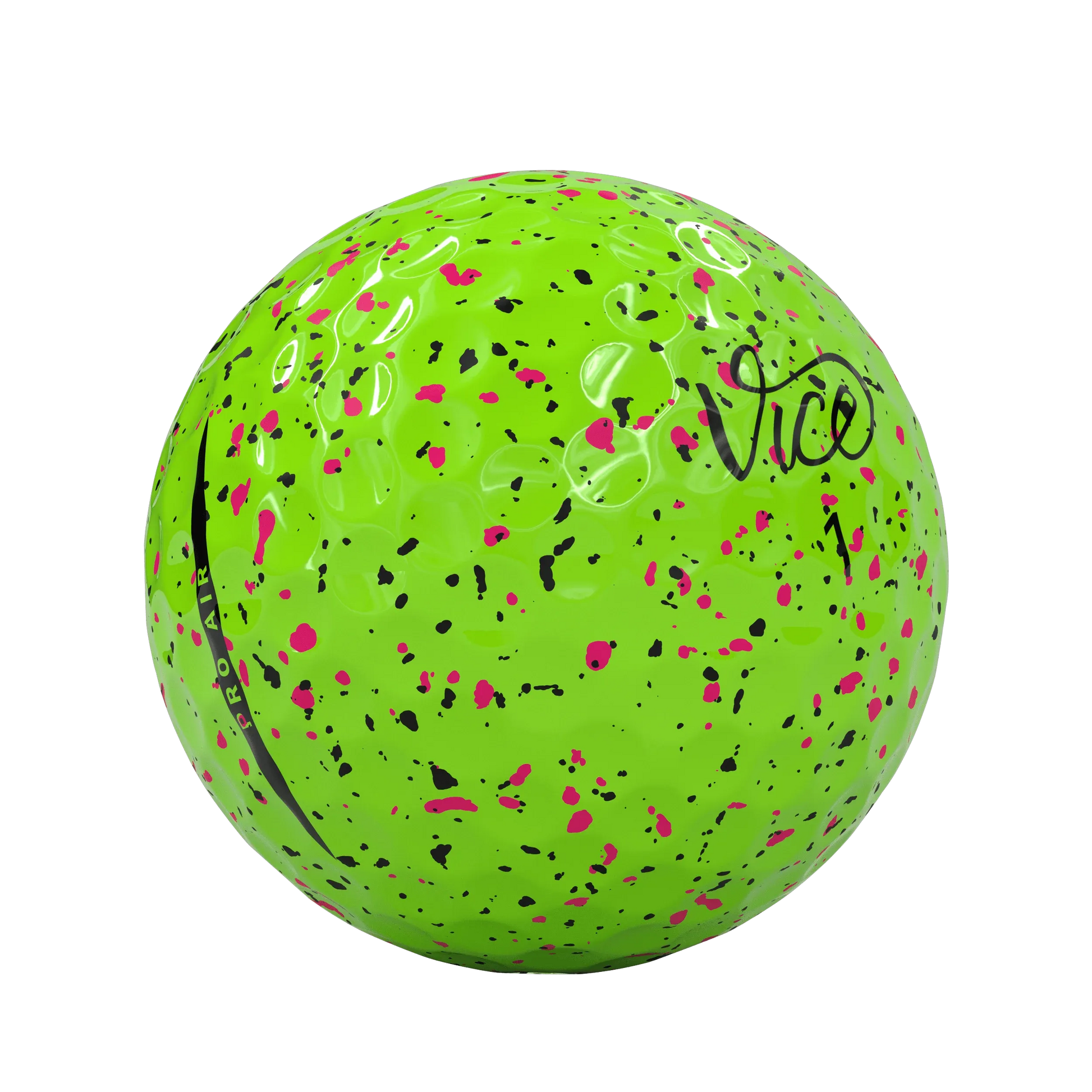 Vice-VICE PRO AIR LIME DRIP PINK/BLACK GOLF BALL-The Golf Season Shop | One Stop for Your Golf Shopping!