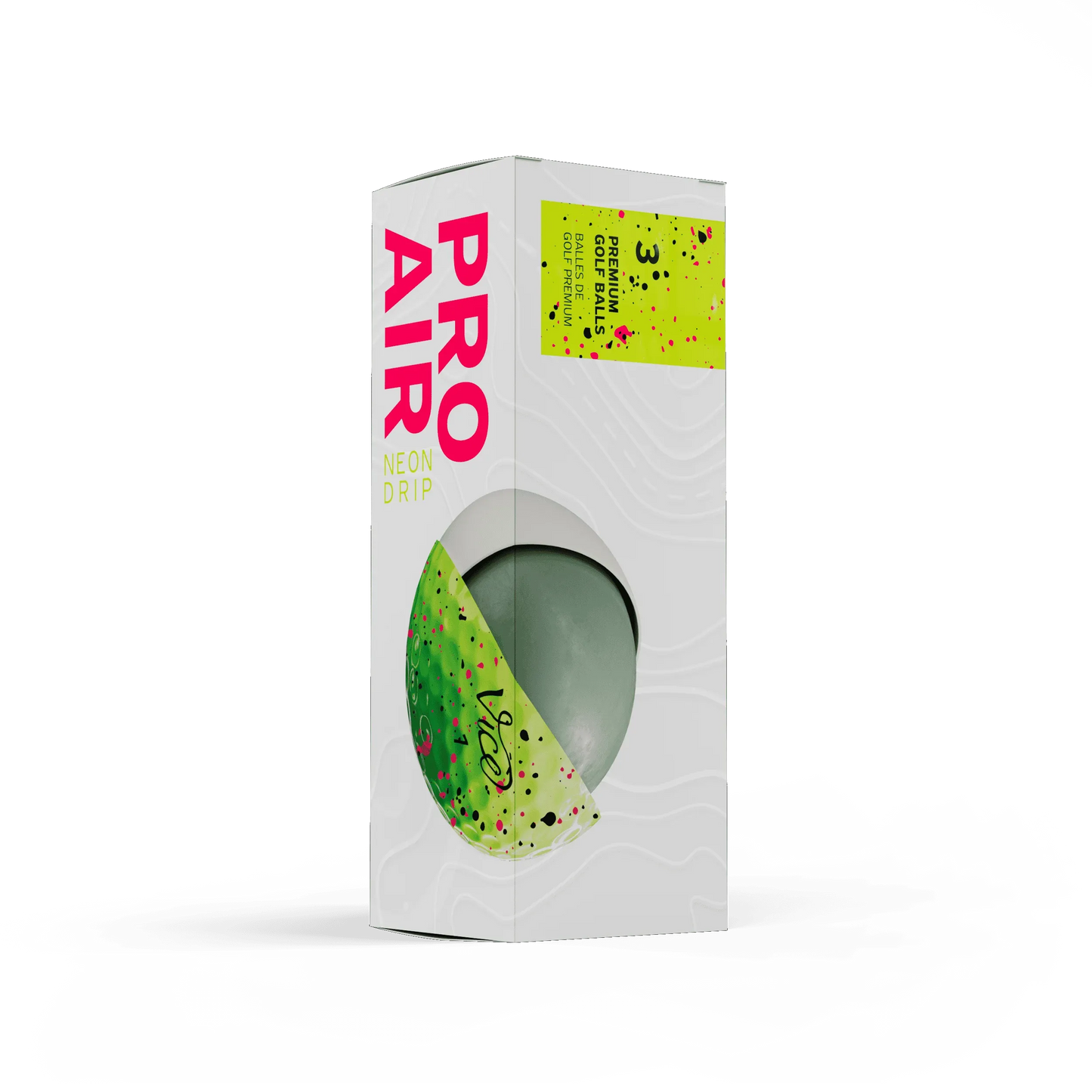 vice-vice pro air lime drip pink/black golf ball-the golf season shop | one stop for your golf shopping!