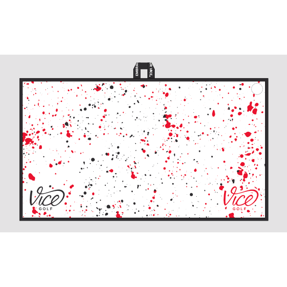Vice-Vice Towel Drip Red Black-The Golf Season Shop | One Stop for Your Golf Shopping!