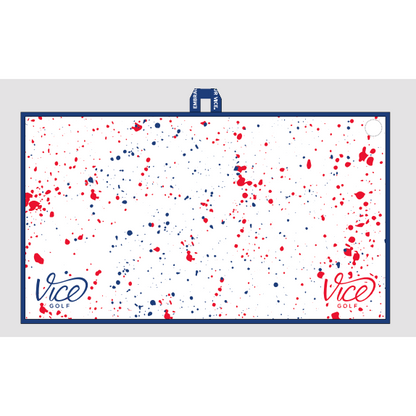 Vice-Vice Towel Drip Red Blue-The Golf Season Shop | One Stop for Your Golf Shopping!