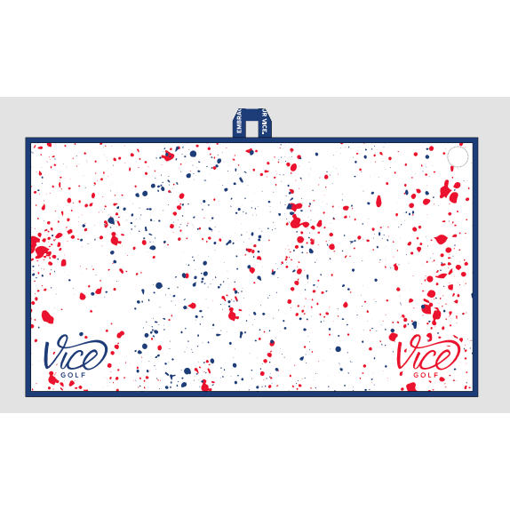 Vice-Vice Towel Drip Red Blue-The Golf Season Shop | One Stop for Your Golf Shopping!